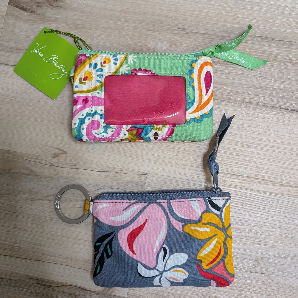Vera Bradley Multicolor Floral ID Lanyard Lot Of 2 - Picture 2 of 3